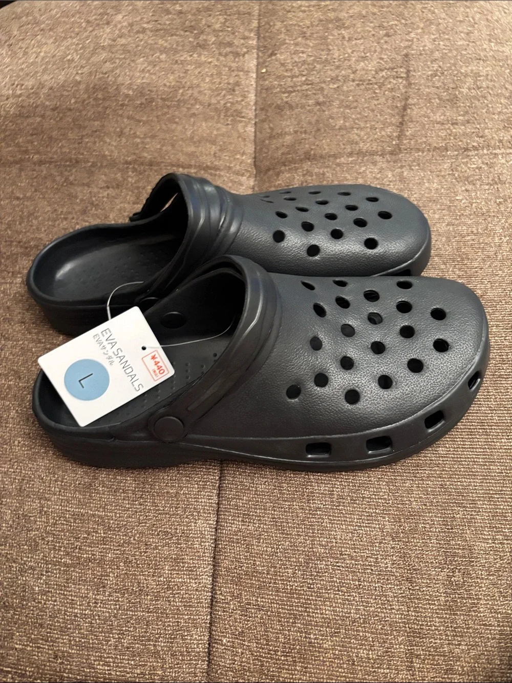 UNISEX Black EVA Clog Sandals - Lightweight Comfort
